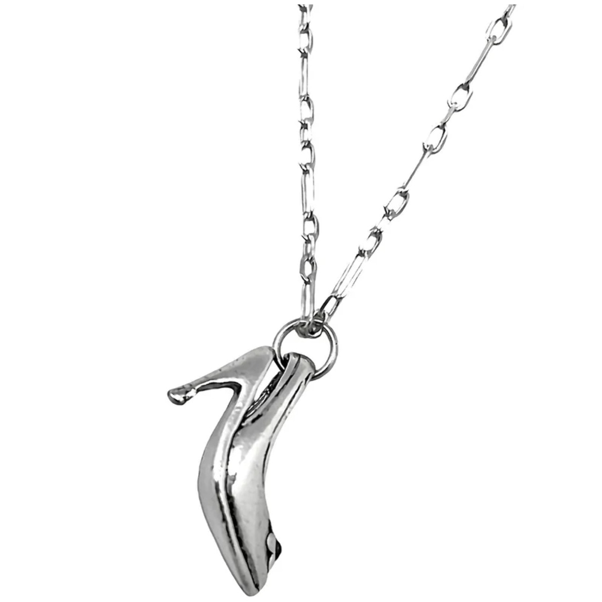 Collar "Cenicienta" azul y plata