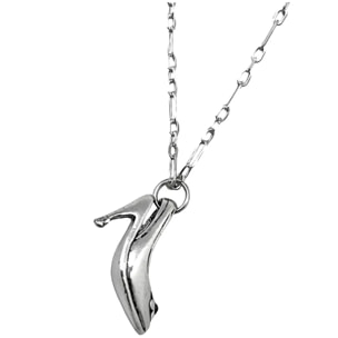 Collar "Cenicienta" azul y plata