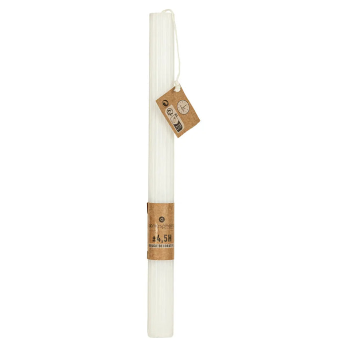 Bougie bâton "Demi" 70g blanc