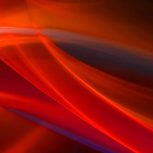 Affiche encadrée art abstrait rouge intense Affiche + cadre en métal - Noir