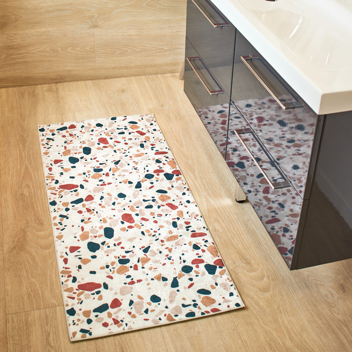 ALMAFIE - Tapis antidérapant multicolore pour salle de bain