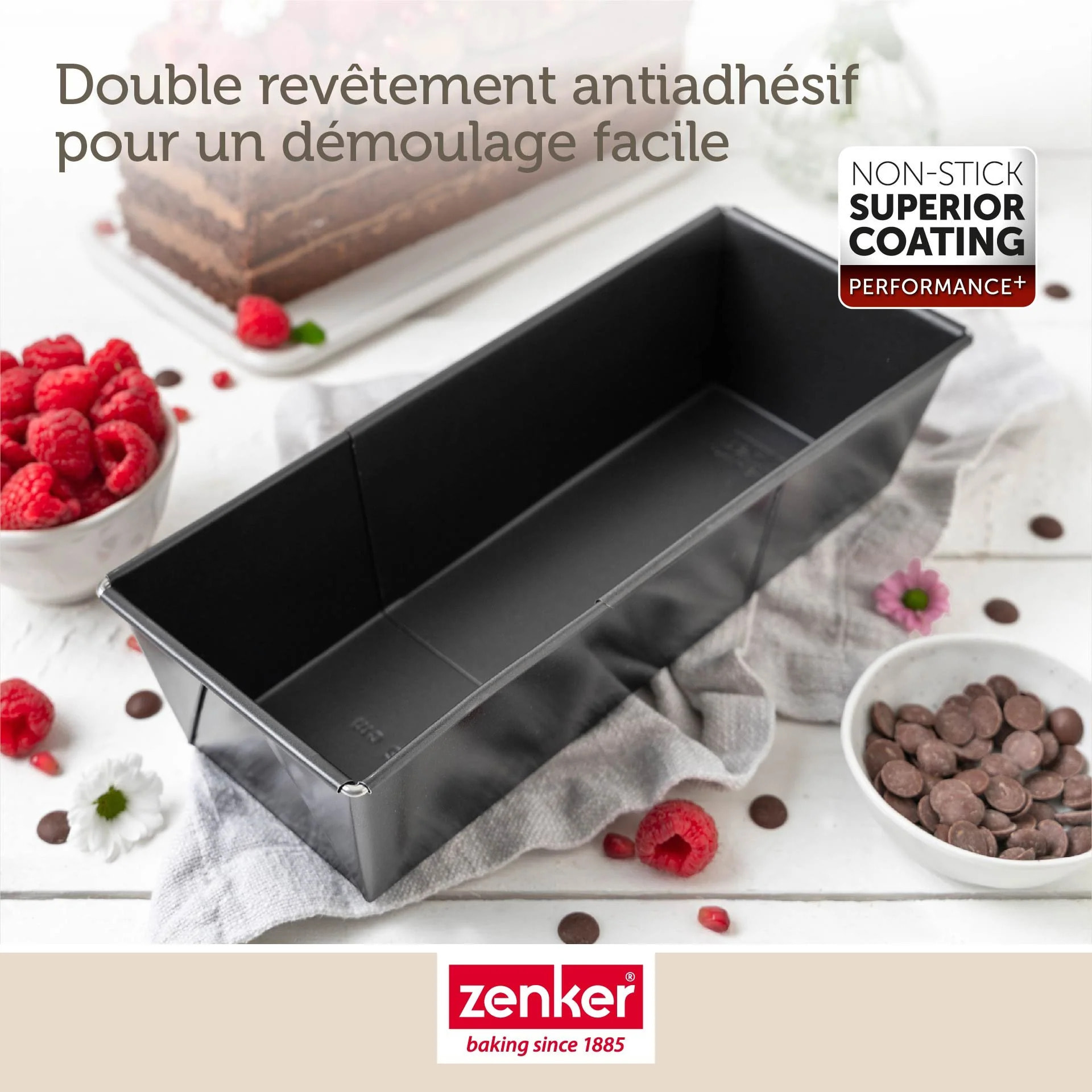 Moule à cake extensible 20 à 35 cm Zenker PerfectBack+