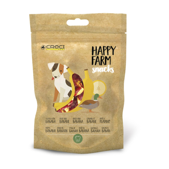 Snack per cani - Happy Farm Anatra e Banana - Croci