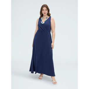 Fiorella Rubino - Vestido Dream con escote en V - Azul