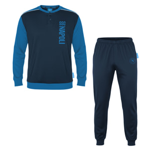Pigiama Uomo NAPOLI Prodotto Ufficiale Cotone Interlock Art.1200