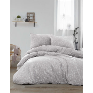 Parure housse de couette et taie(s) oreiller 100% Coton