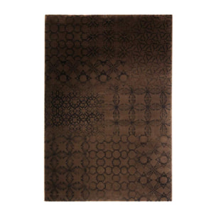 Tapis salon et chambre tissé motif berbère ROCE