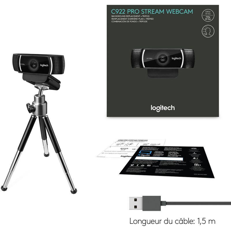 Logitech - Webcam LOGITECH C922 Pro Stream