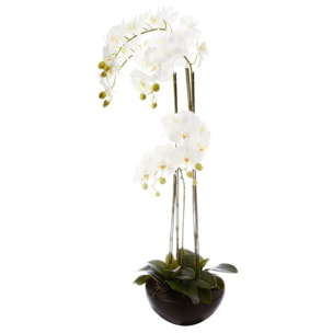Orchidée artificielle pot céramique H115cm