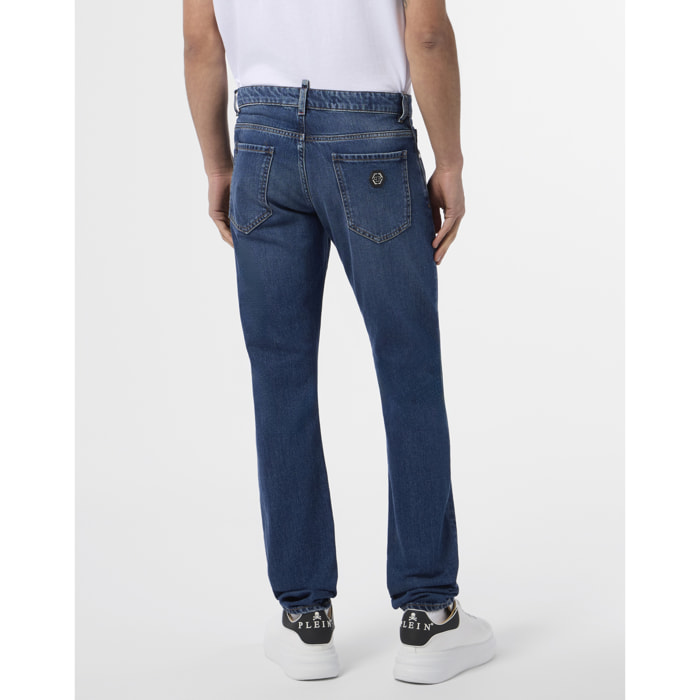 PHILIPP PLEIN Basic Straight Cut Jeans