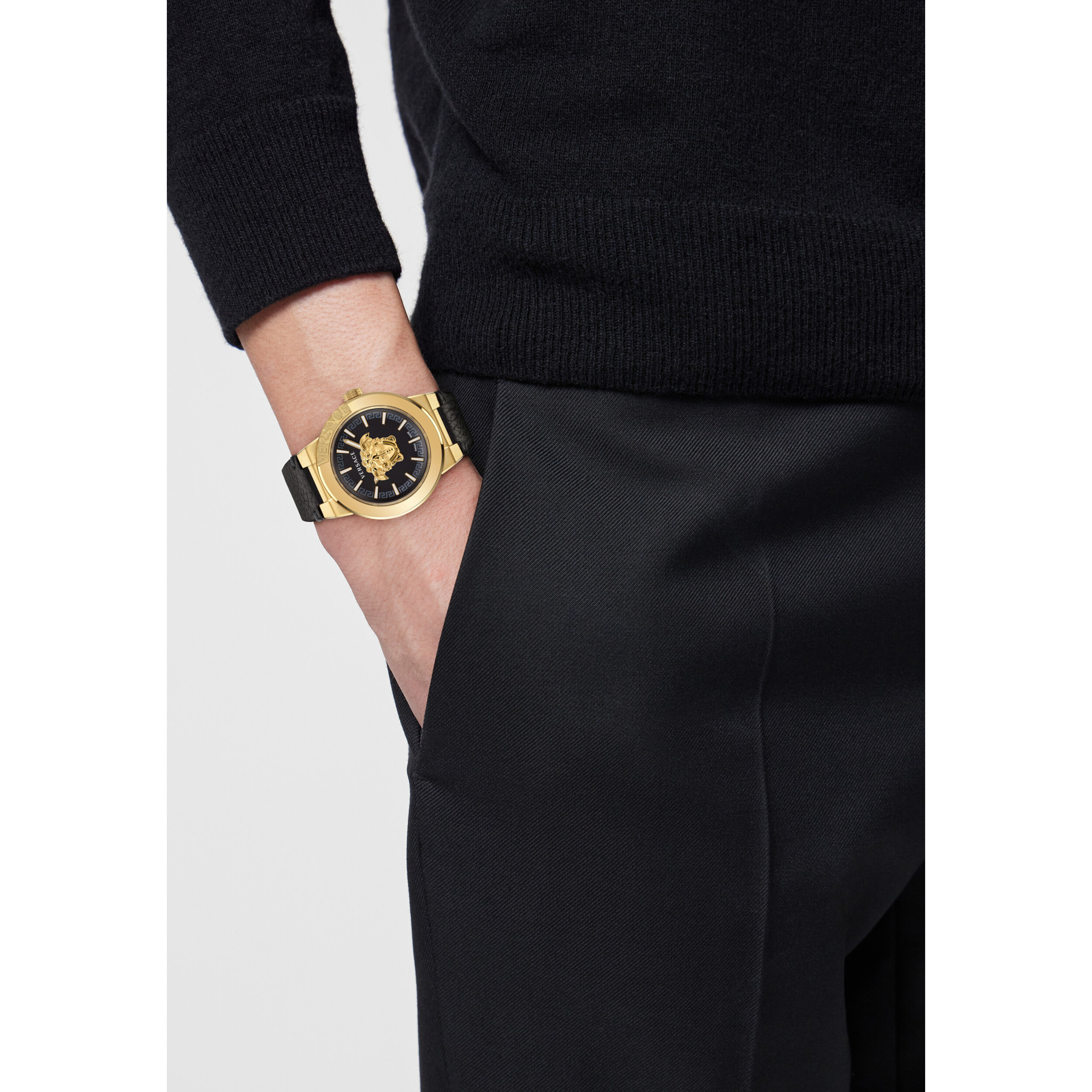 Versace Reloj Analógico De Cuarzo Medusa Infinite