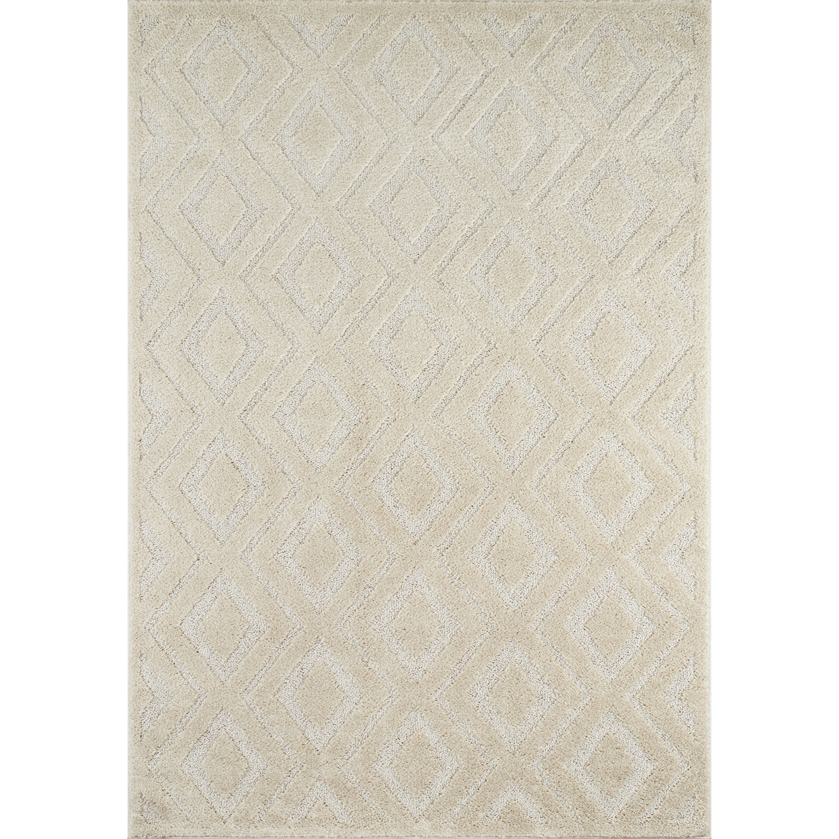 HARMONY - Tapis moderne géométrique avec poils en relief