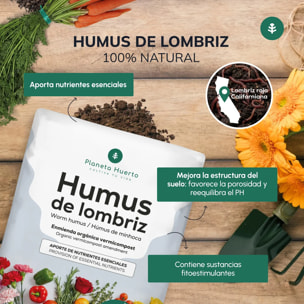 Pack 2x Humus de Lombriz 100% Natural Planeta Huerto 42 L