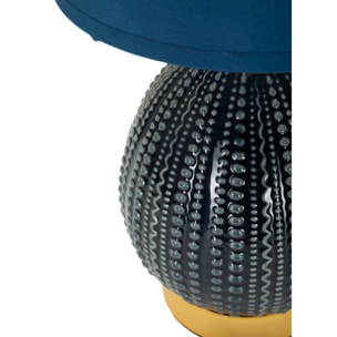 LAMPADA DA COMODINO FLAVI BLU CM Ø 15X30,5