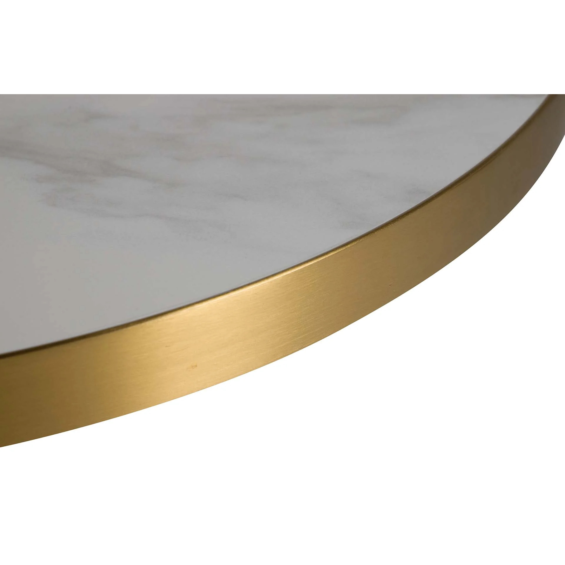 Mesa Comedor Piedra Acero Inoxidable Edfu 80x80x75 Cm