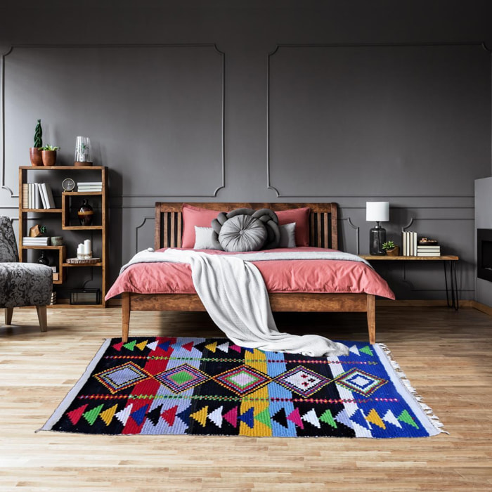 Authentique tapis berbère fait à la main en coton VELO