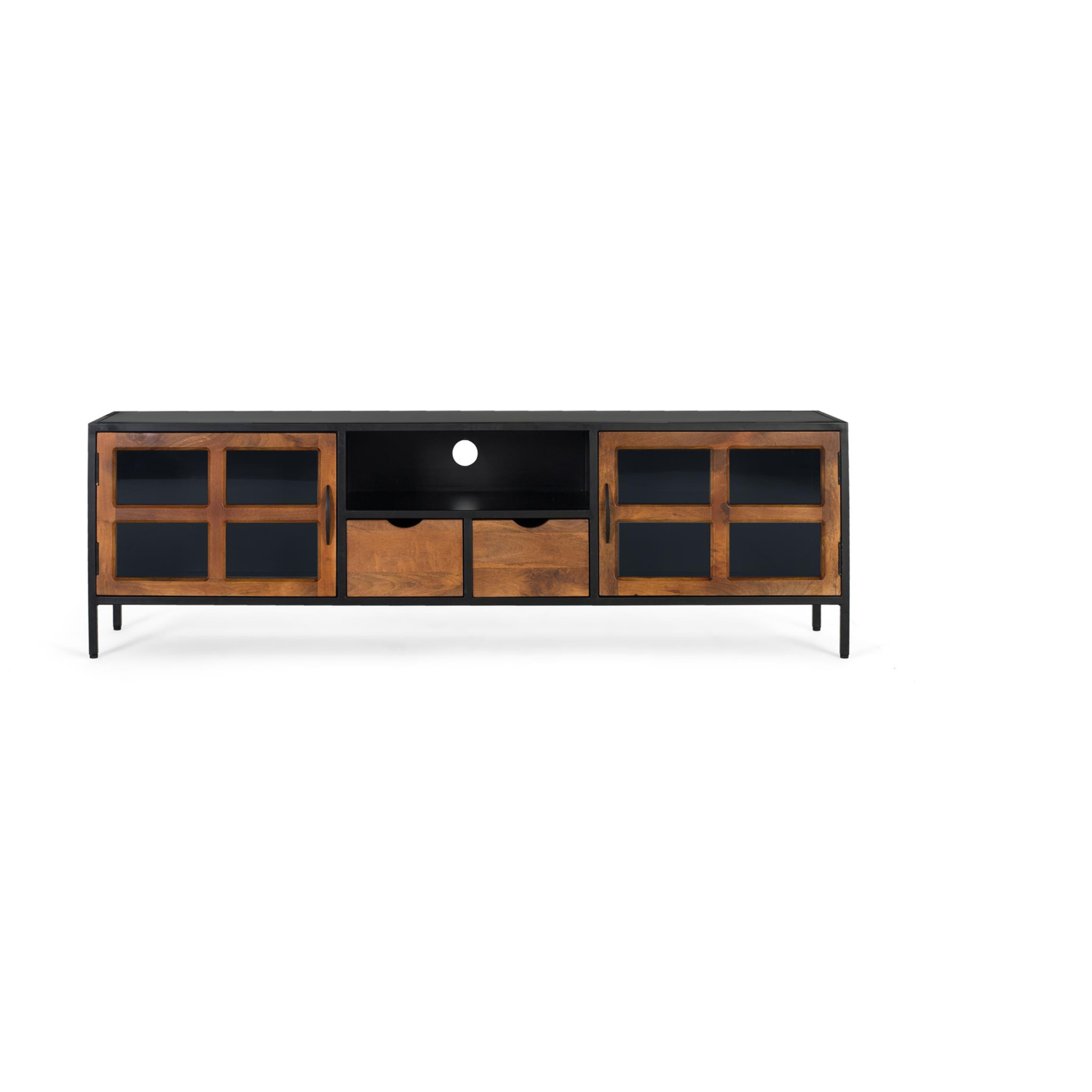 Mueble TV de Madera de Mango 180 Cm Estilo Industrial
