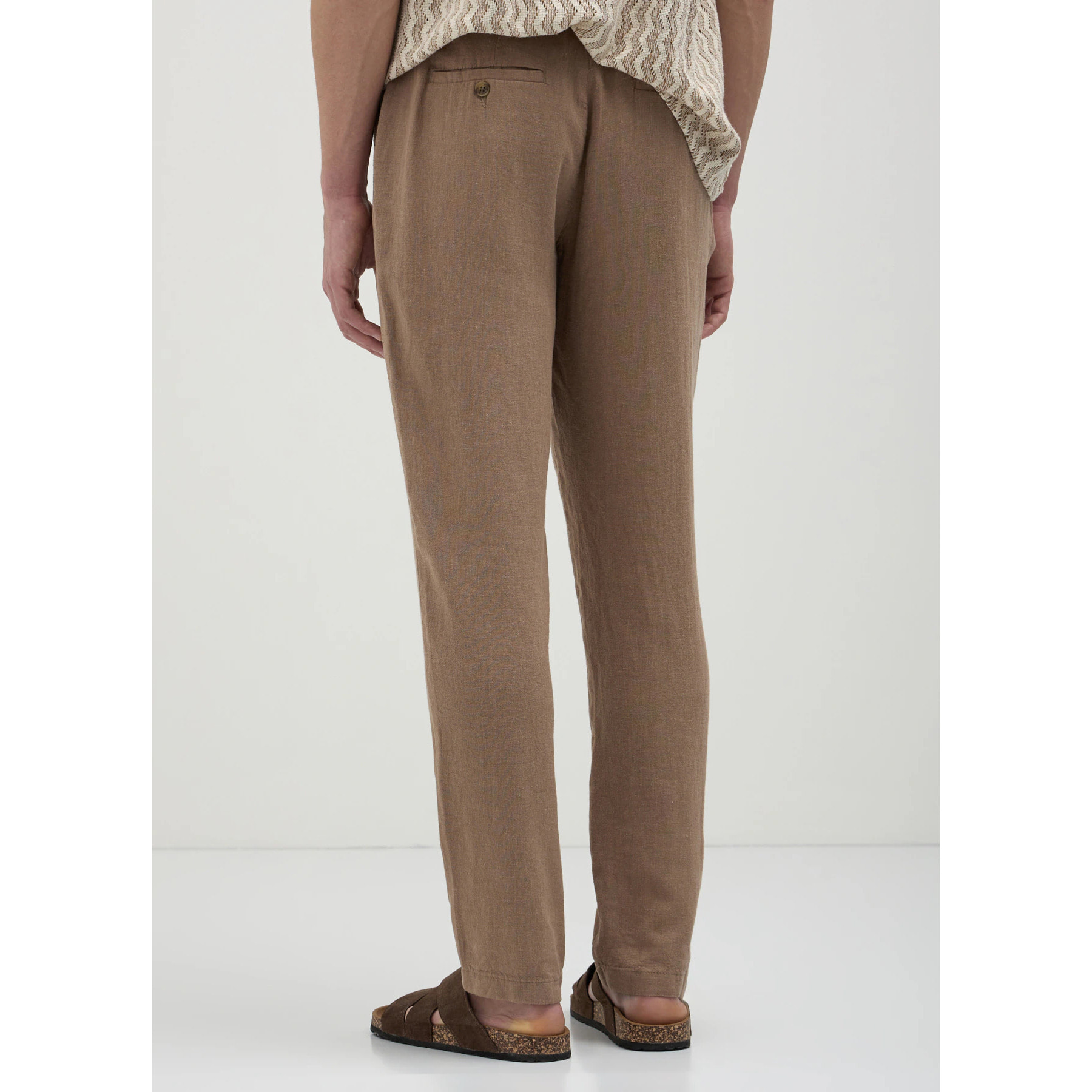 Pantalone chino in lino