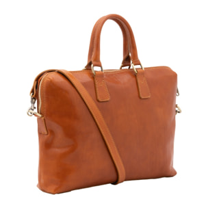 Borsa da lavoro uomo in vera pelle - Modello False - Made in Italy - 37.0 x 27.0 x 6.0 cm
