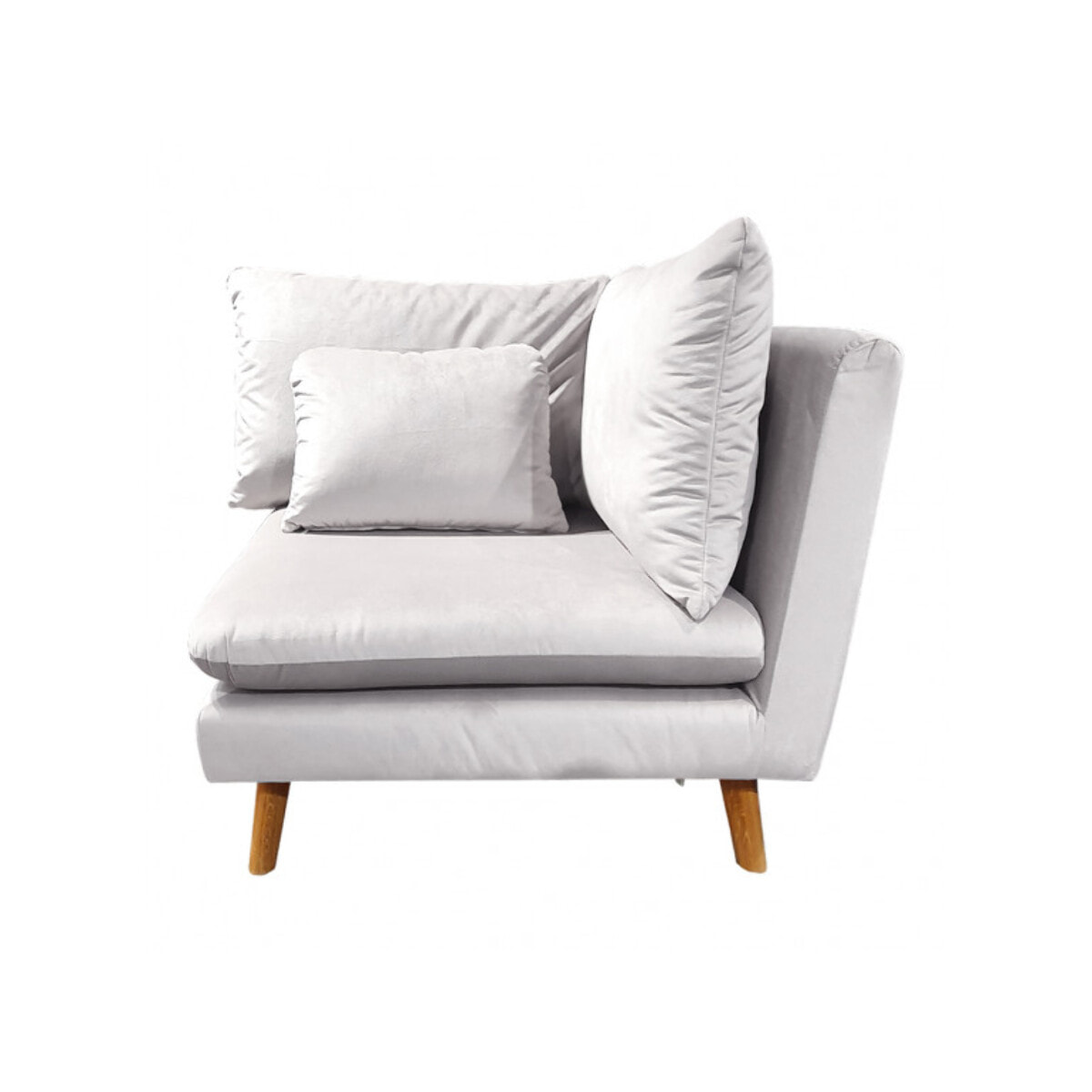 Angle en tissu velours pour canapé modulable - GARY