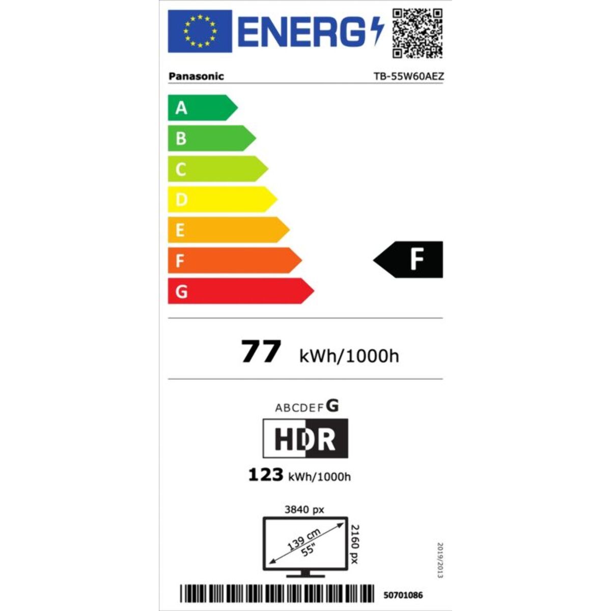 TV LED PANASONIC TB-55W60AEZ