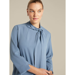 Elena Mirò - Vestido elegante con fajín - Light - blue