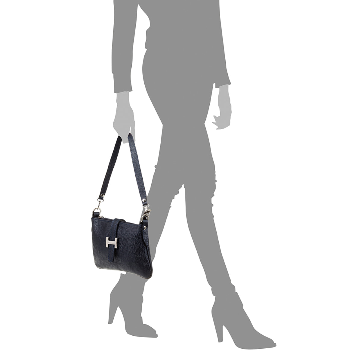 Allerona Bolso de mano Mujer.Piel auténtica Dollaro