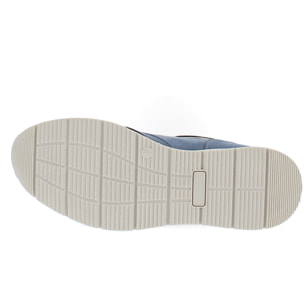 Armata di Mare Scarpe Donna Sneakers Casual con Zip Laterale AMD SS31H07 Blue