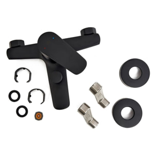 Mitigeur de salle de bain Swiss Aqua Technologies Mood sans kit de douche 150 mm noir SATBSMOOD222C