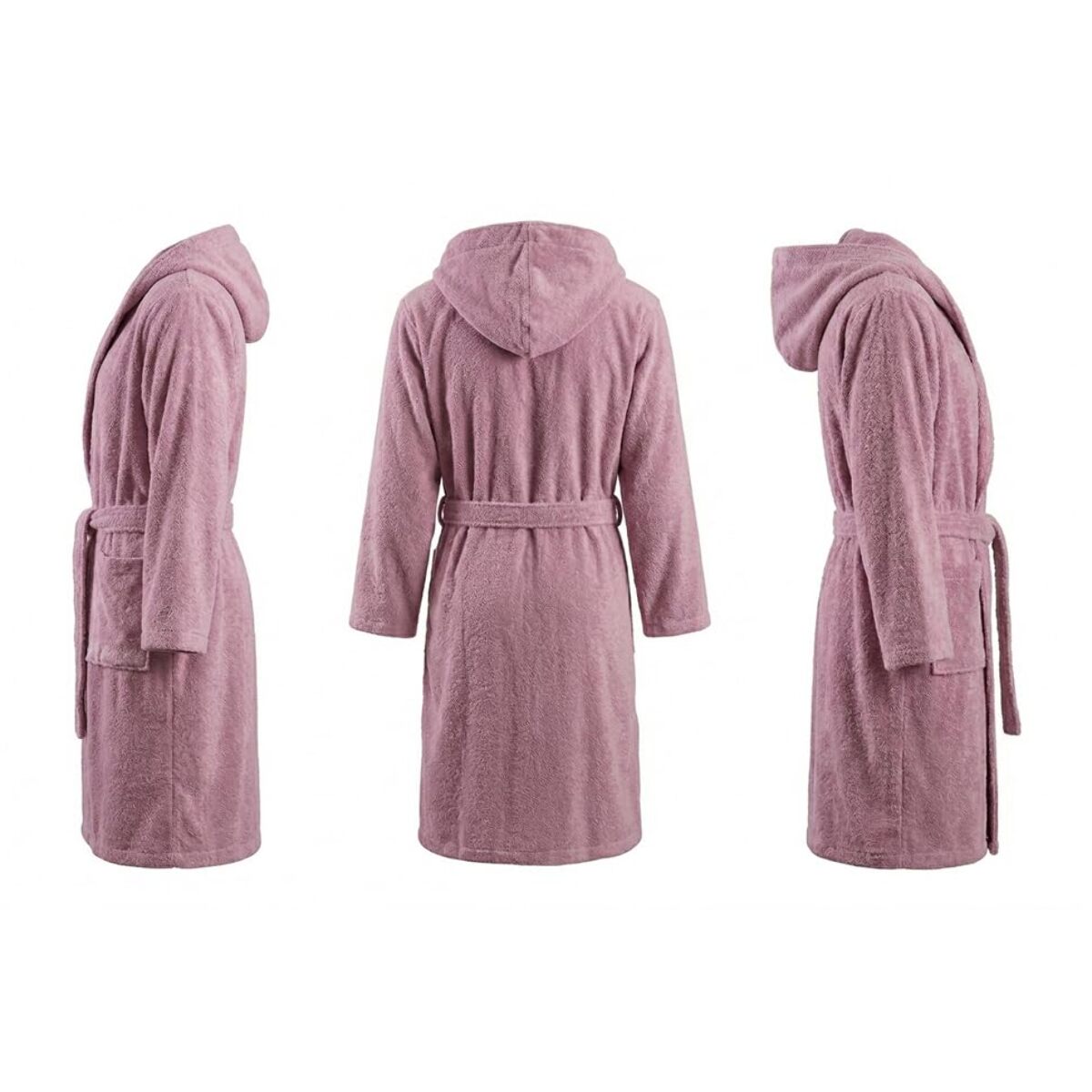 INTRECCI HOME Accappatoio Uomo e Donna, in Puro Cotone Jacquard 500 g, , Morbidezza Extra, Avvolgente, con Cappuccio e Tasche, Elegante e Confortevole,