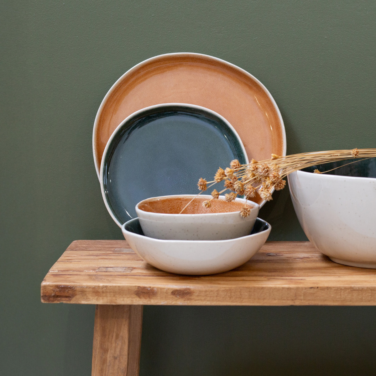 Lot de 6 assiettes creuses, CORALIA