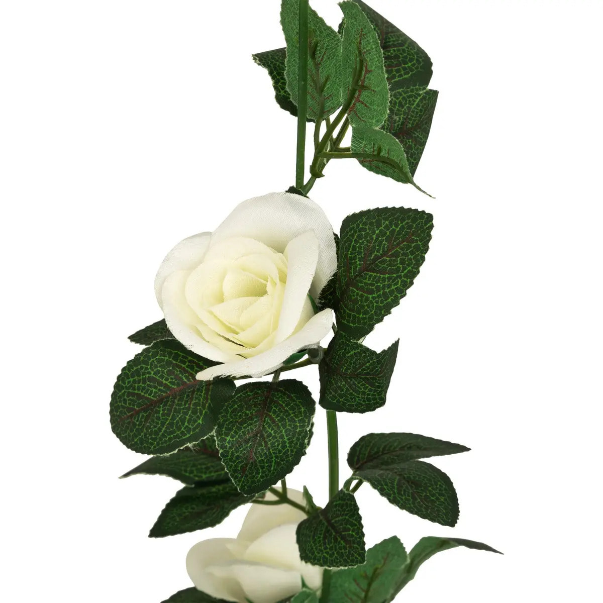 Guirlande de roses artificielle "Naki" blanc H230cm