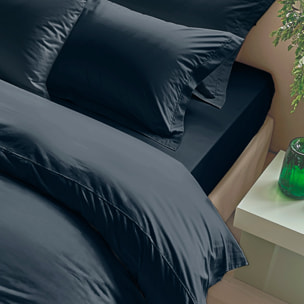Drap de dessous uni marin