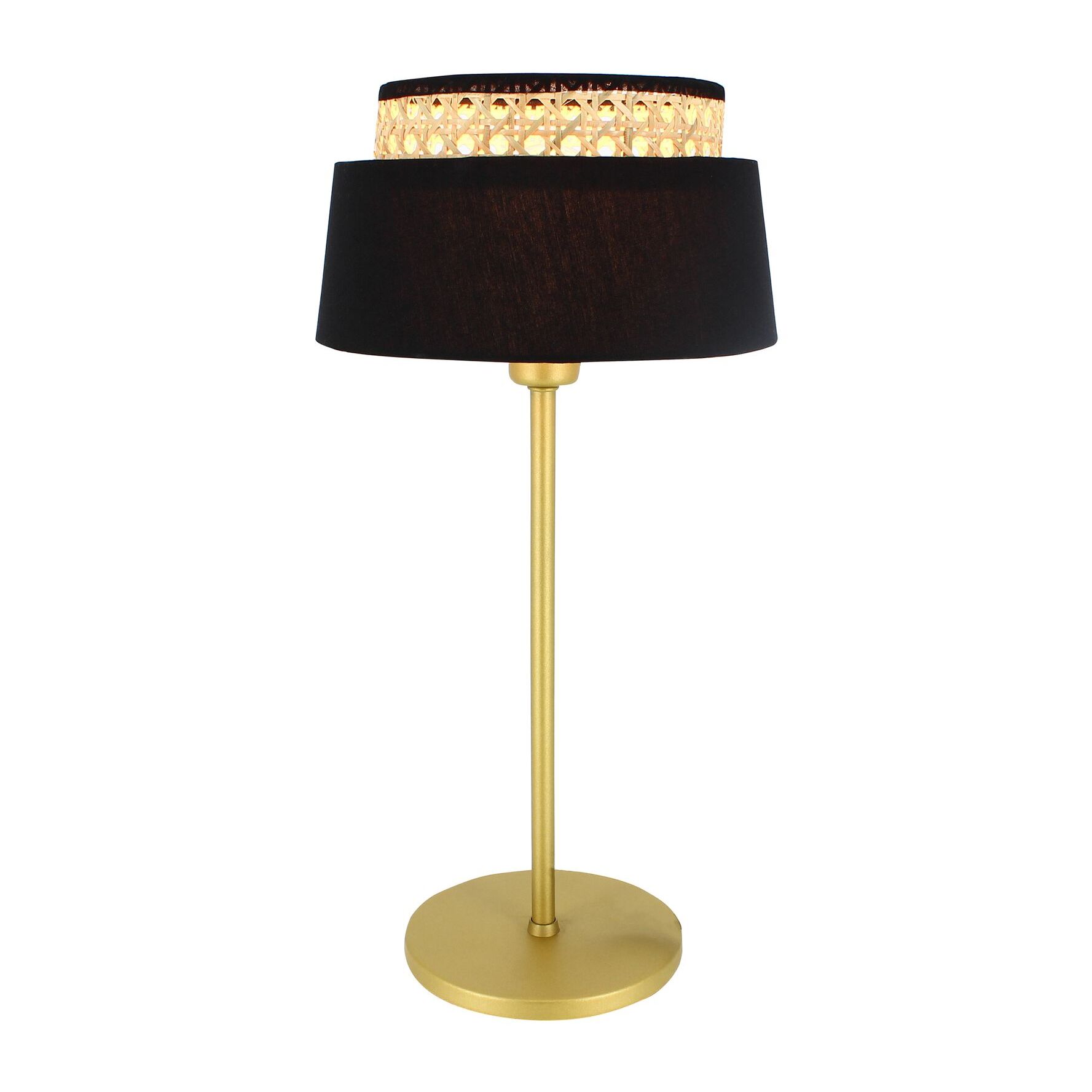 Lampe de table en métal noir et doré h41cm AVERO