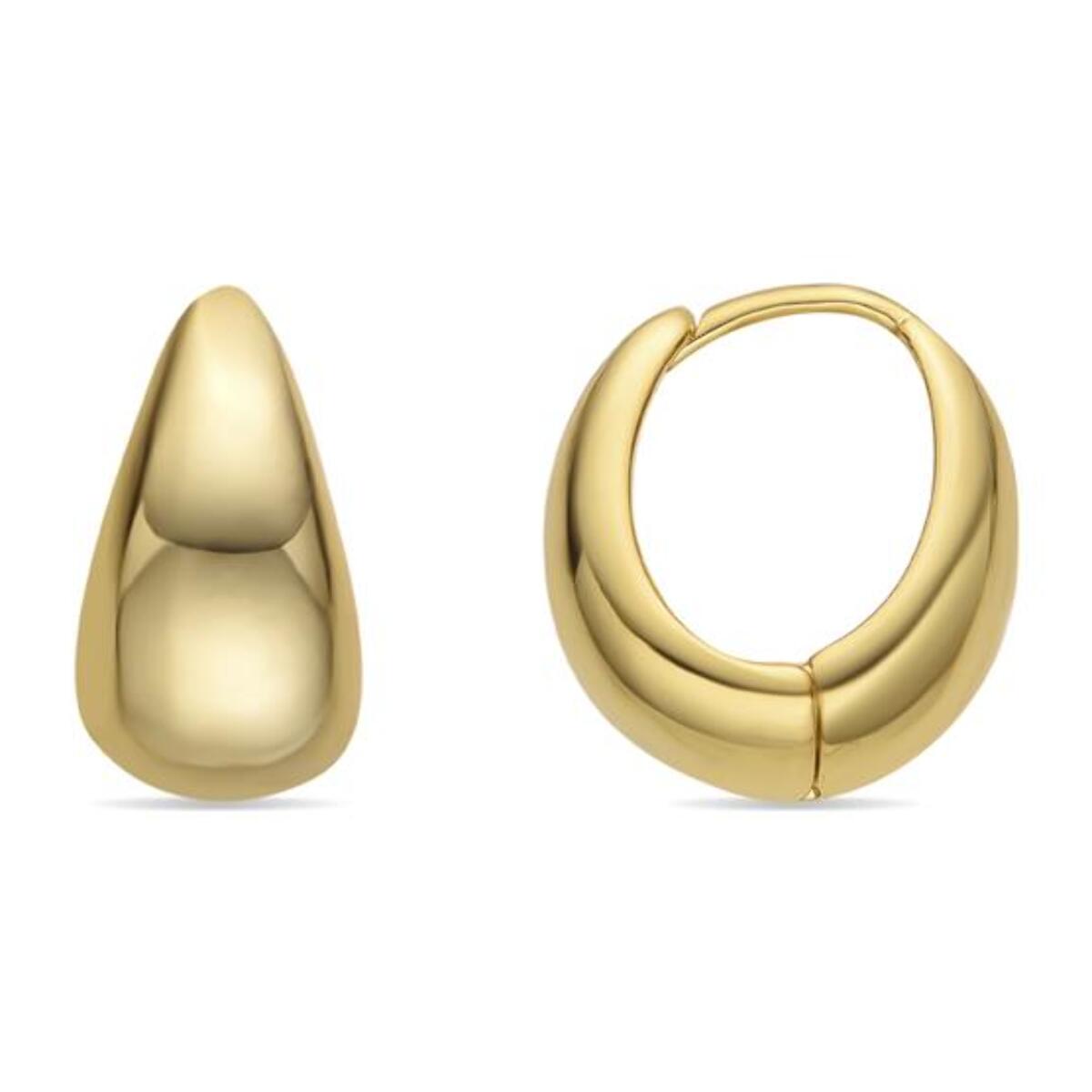 Pendientes acabado oro 18k