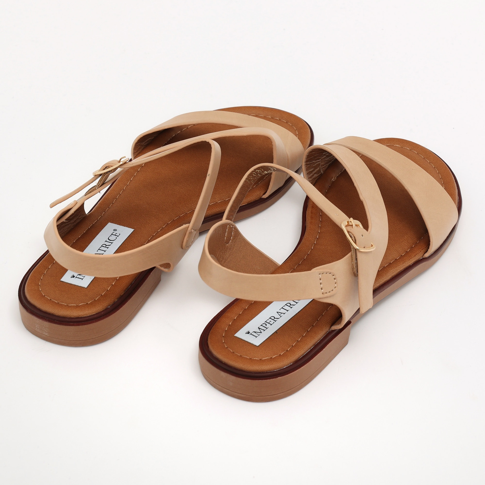 Sandali bassi in simil pelle