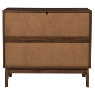 Commode - HOME DECO FACTORY - Klaus - Élégante - Foncée - Marron