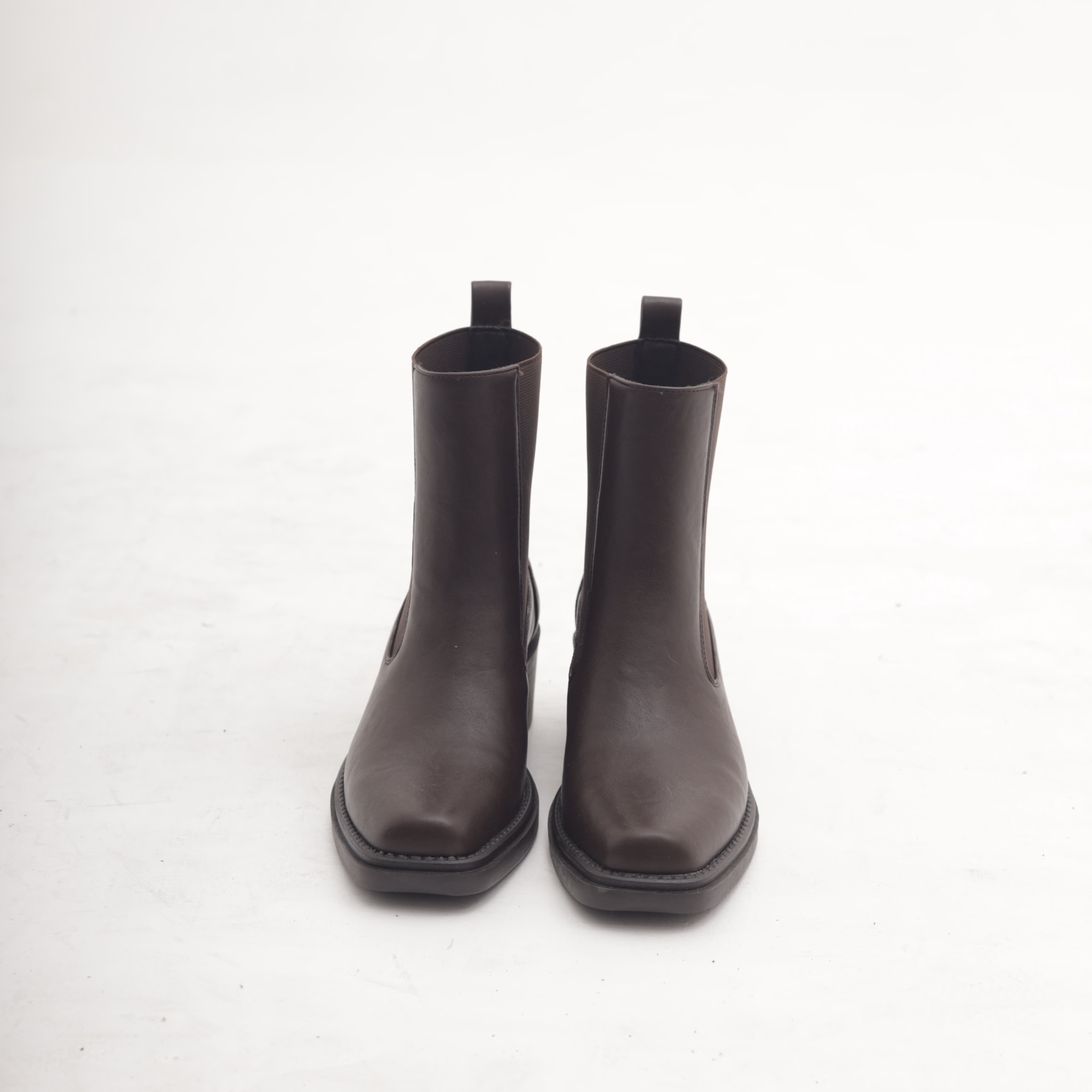 STIVALETTO TEXANO ELASTICI TESTA DI MORO