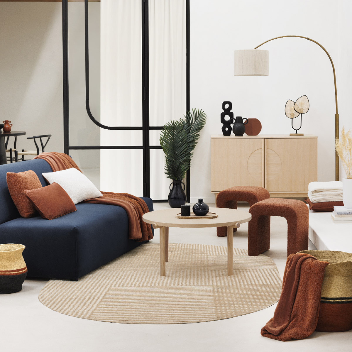 Lampe "Olme" en métal H44cm