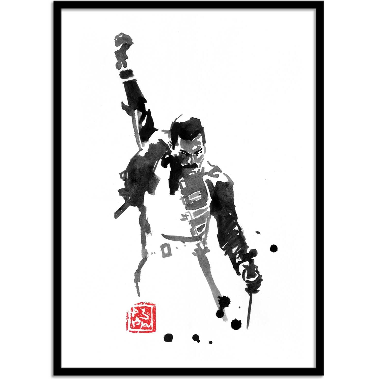 Affiche - Freddy Mercury - Pechane Sumie