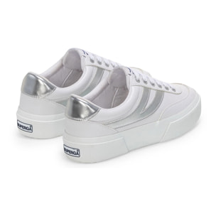 Scarpe da donna Superga Grigio 3740 Platform Blocks Mirror Synthetic Material