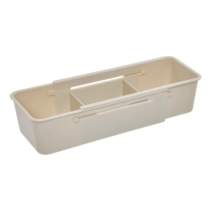 Organiseur de tiroir extensible Stora 10x38,5cm beige