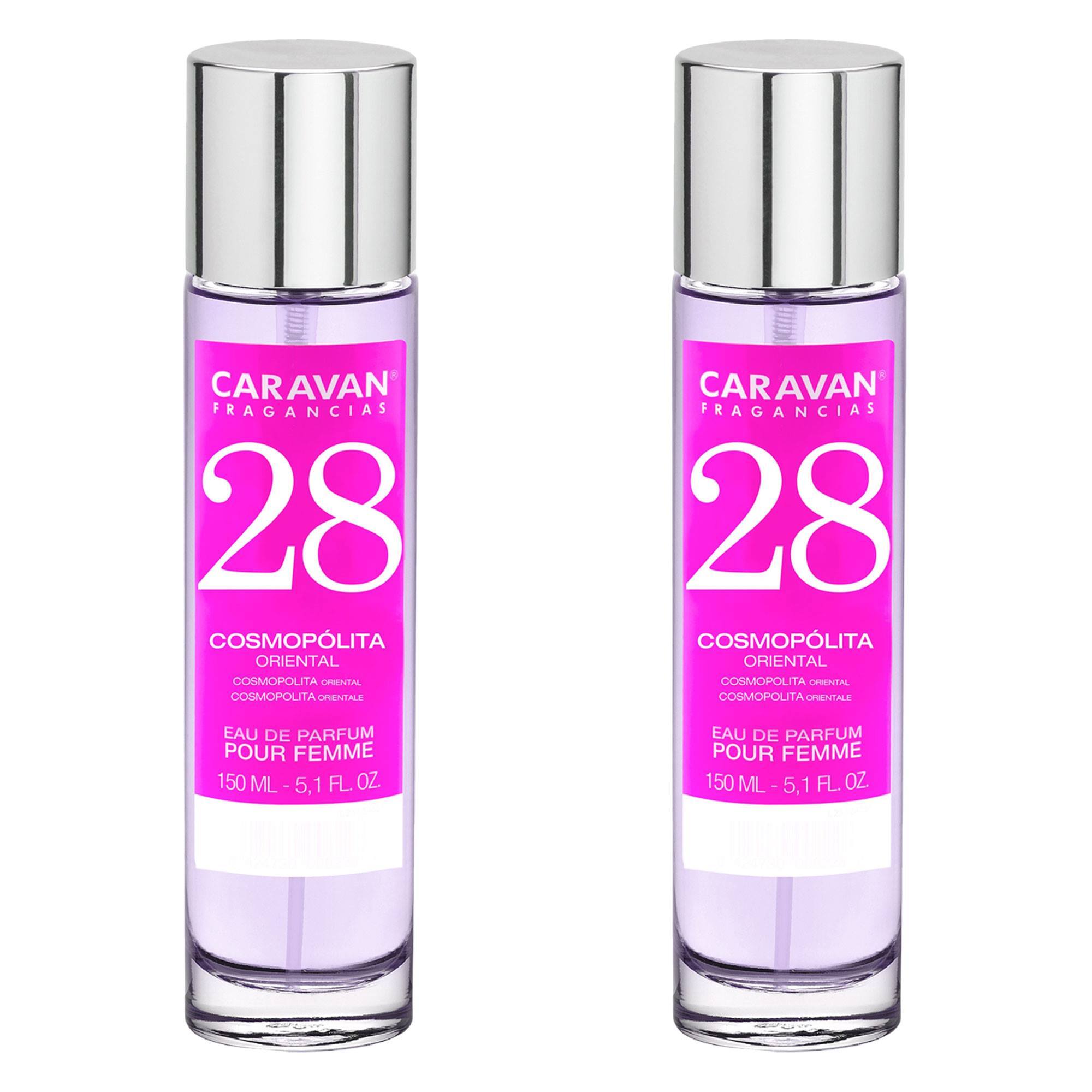Caravan fragancias - caja de regalo con 2 perfumes nº28 de 150 ml, para mujer
