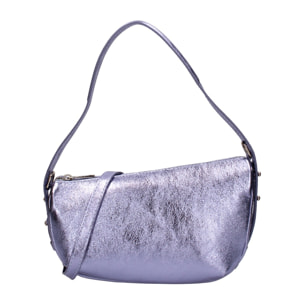 Borsa a spalla da donna - Modello False - Vera pelle e metallo - 26.0 x 15.0 x 10.0 cm