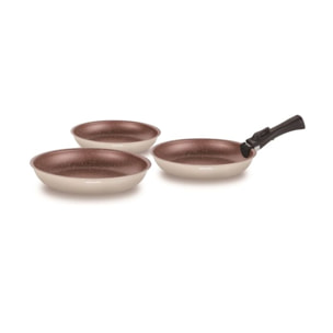 Set 3 Poêles amovible alu