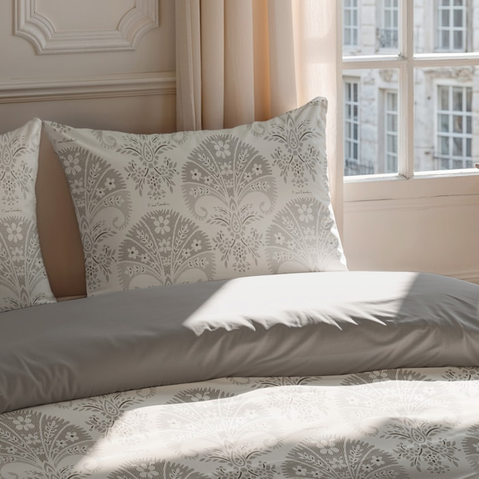 Funda de Almohada Damasco Beige