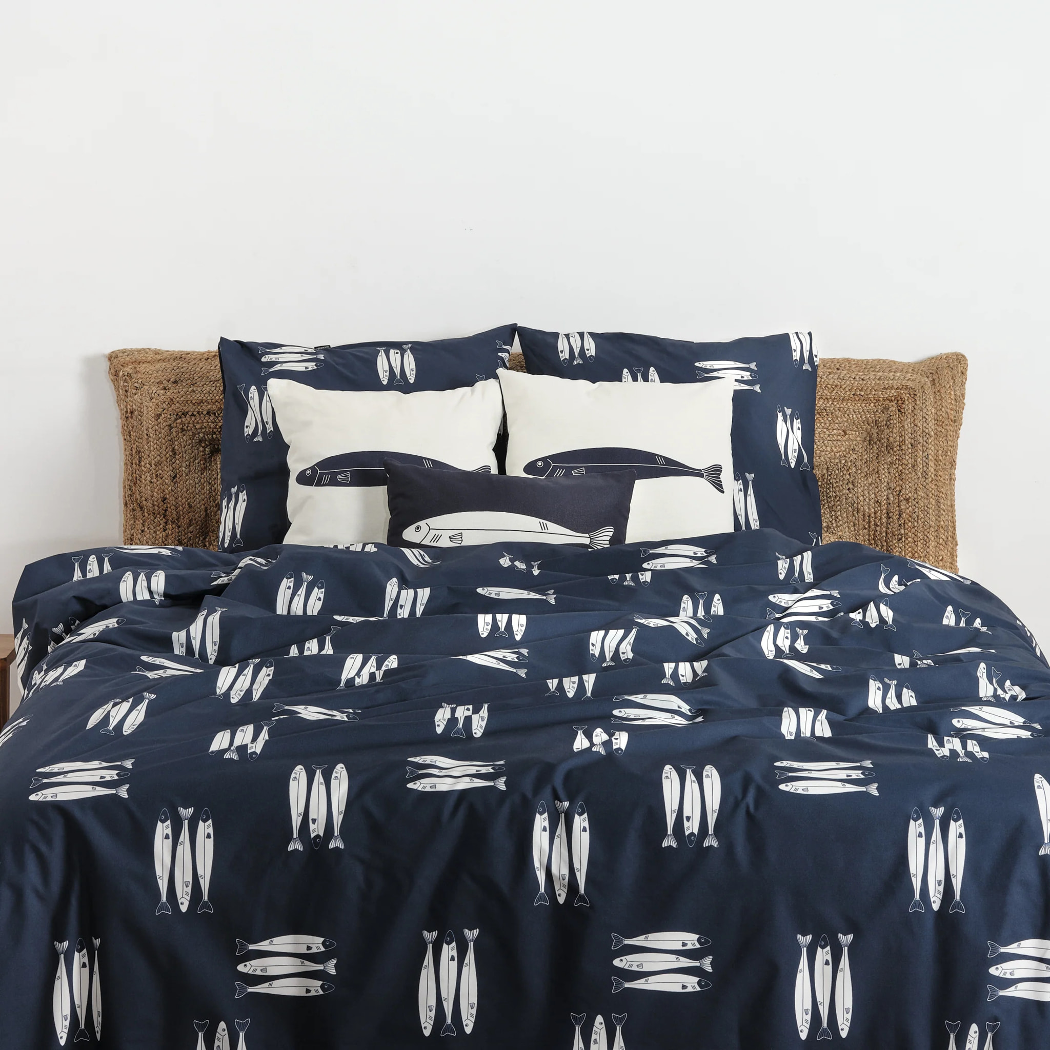 Housse de couette 100 % coton 80 fils Oropesa Bleu