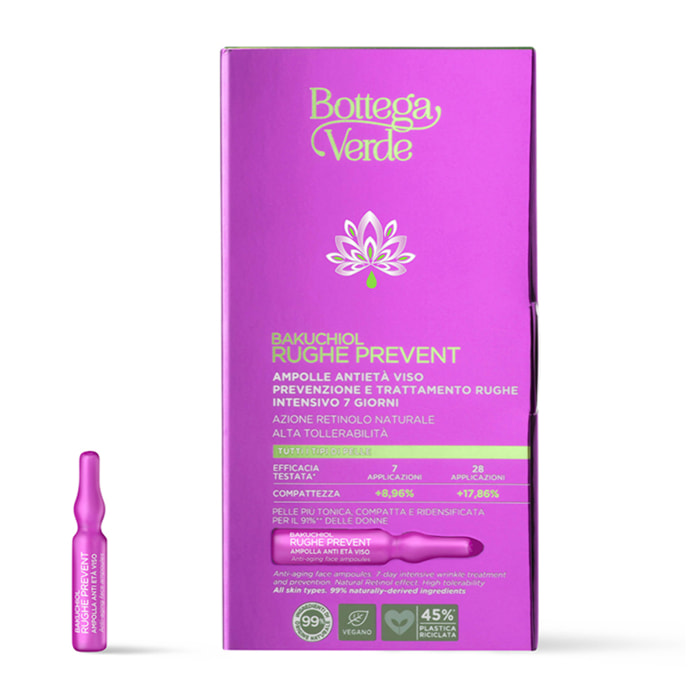 Bakuchiol - Rughe prevent - Ampolle anti età viso