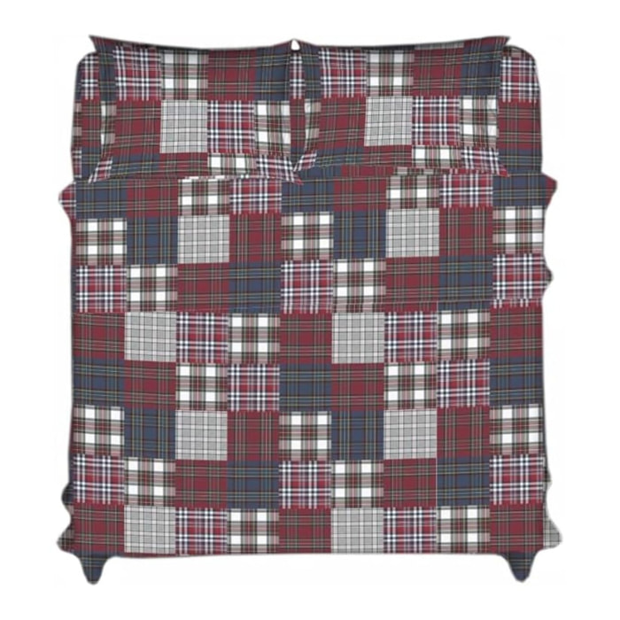 Intrecci – Completo lenzuola in cotone 1 piazza e mezza