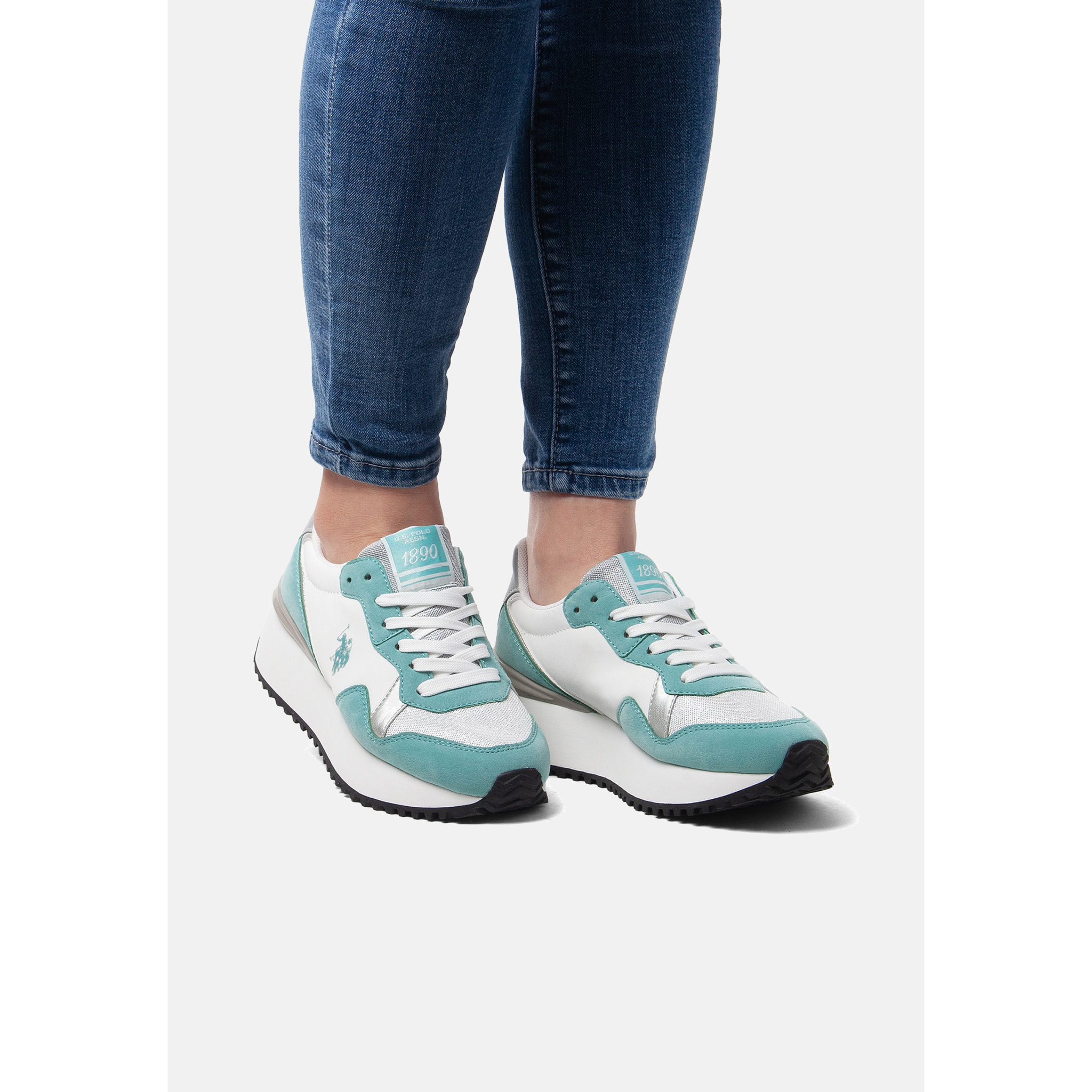 U.S. Polo Assn. - Sneakers BAYLE003W/5TU1 in sintetico per donna